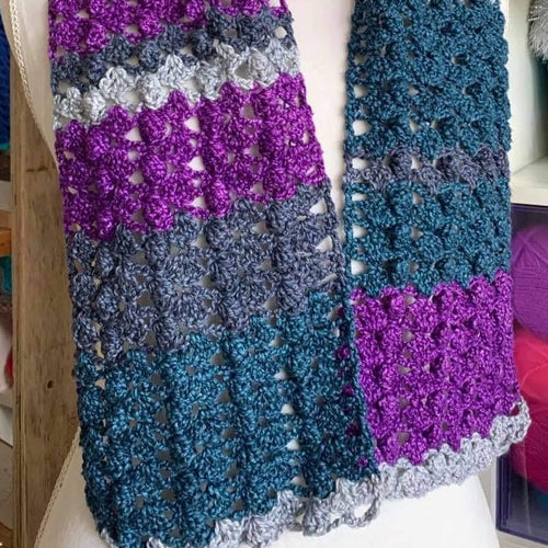 Four Seasons Scarf Kit | A crocheted pattern by Bizzy Crochet