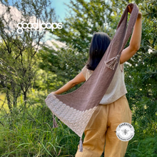 Load image into Gallery viewer, Shoreline Shawl Yarn Kit | A knitted Shawl by Juanita Muir