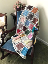 Load image into Gallery viewer, BonnieBay&#39;s Bonbon Blanket on chair closeup