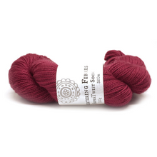 Load image into Gallery viewer, Nurturing Fibres SuperTwist Sock Yarn in Claret
