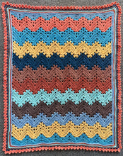 Load image into Gallery viewer, Betty McKnit&#39;s 6 Day Baby Blanket re-imagined in Nurturing Fibres Gender Nuetral Version