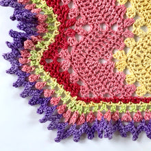 Load image into Gallery viewer, Betty McKnit&#39;s 6 Day Baby Blanket re-imagined in Nurturing Fibres Girl Version