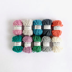 Eco-Bonbons by Nurturing Fibres in Eco-Fusion, assorted colors, packs of 10