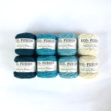 Load image into Gallery viewer, Midnight Sky Colorway Kit, in Nurturing Fibres&#39; Eco-Fusion Yarn 
