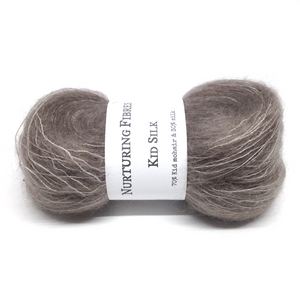 Nurturing Fibres Kid Silk Lace in Aged Leather