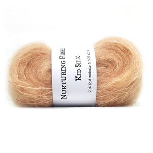 Nurturing Fibres Kid Silk Lace in Conch Shell