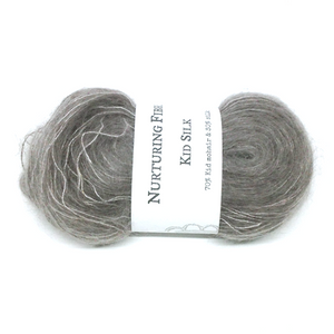 Nurturing Fibres Kid Silk Lace in Driftwood