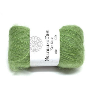 Nurturing Fibres Kid Silk Lace in Nori