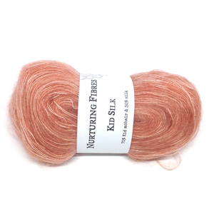 Nurturing Fibres Kid Silk Lace in Quince