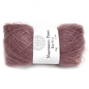 Nurturing Fibres Kid Silk Lace in Sangria