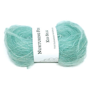 Nurturing Fibres Kid Silk Lace in Sea Glass