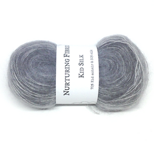 Nurturing Fibres Kid Silk Lace in Silver