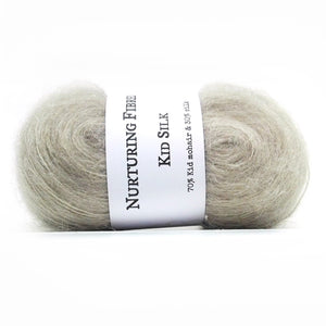 Nurturing Fibres Kid Silk Lace in Lunar